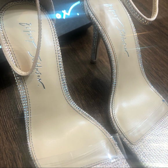 Betsey Johnson SB-Cole Champagne Rhinestone Heels - Picture 7 of 11